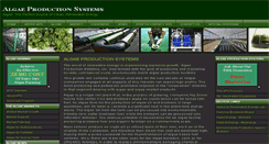 Desktop Screenshot of algaeproductionsystems.com